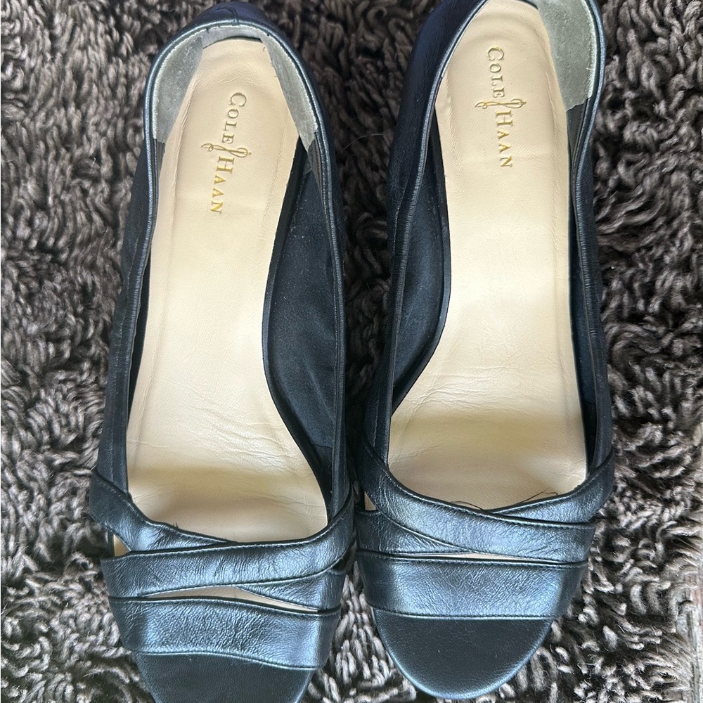 Cole Haan Black Heels with Elegant Design